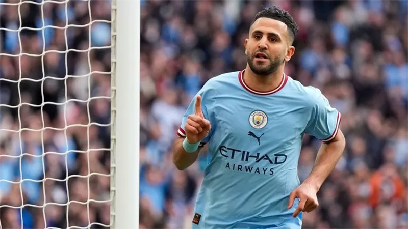 Gelandang Manchester City Riyadh Mahrez